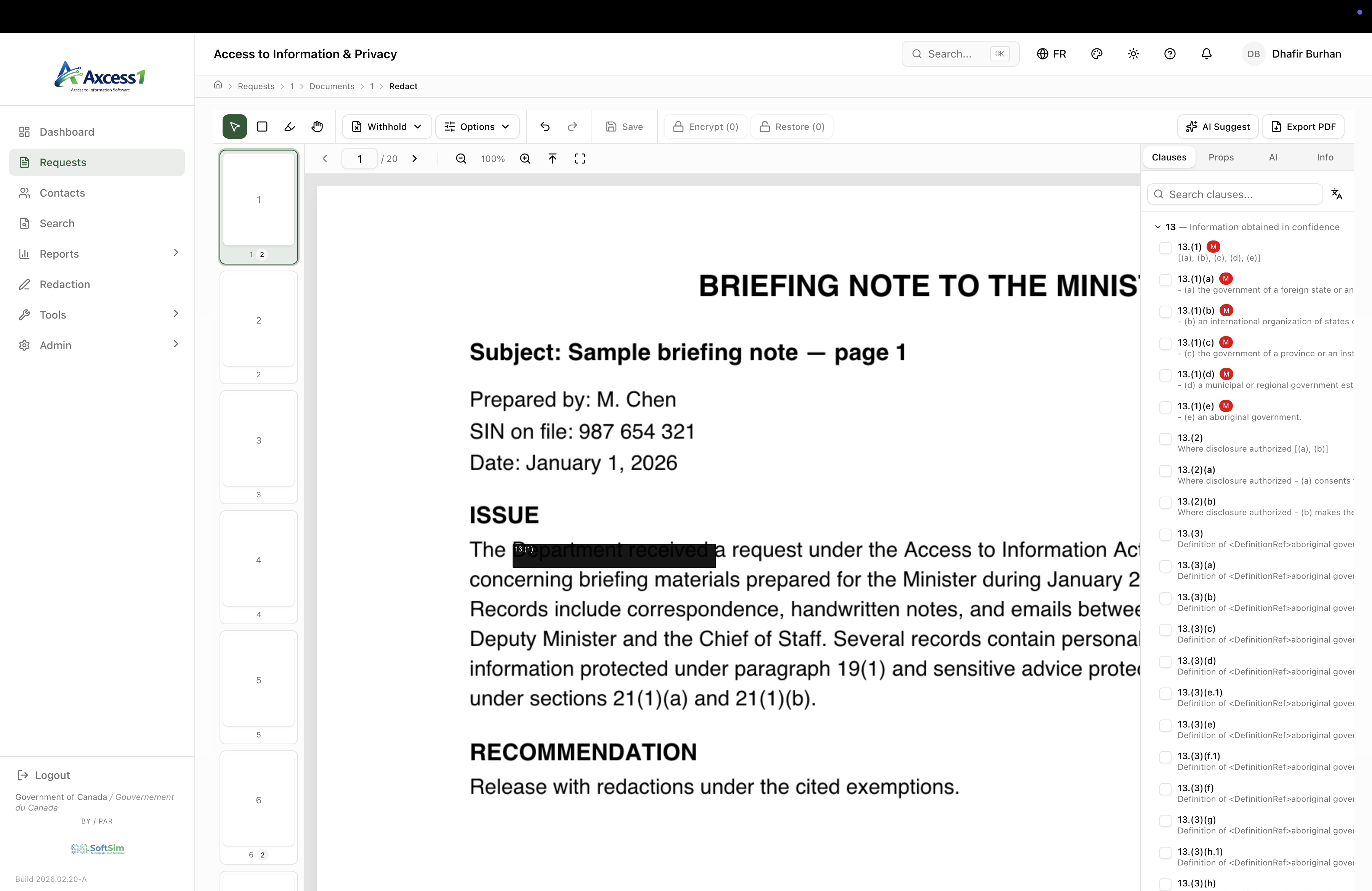 Export PDF